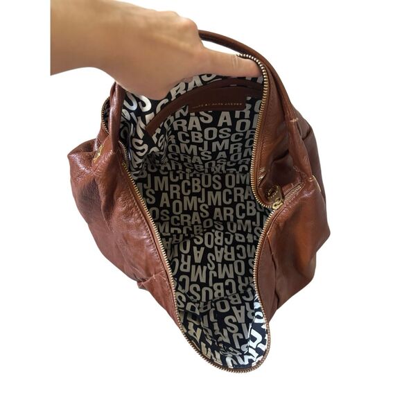 Mark by Marc Jacobs Patchwork Leather Hobo Tote Shoulder Bag Brown - Picture 14 of 16